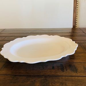 Oval serving platter tray